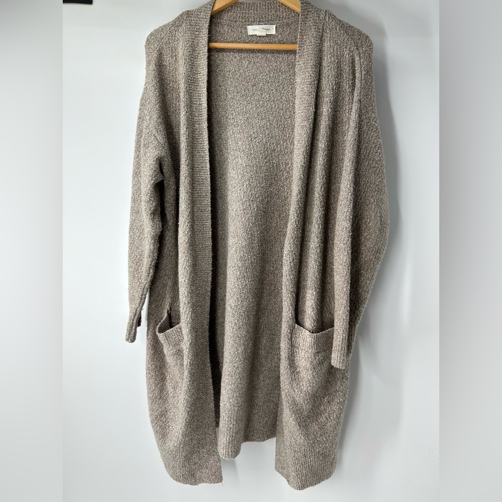 Treasure & Bond Women's Cardigan in Taupe